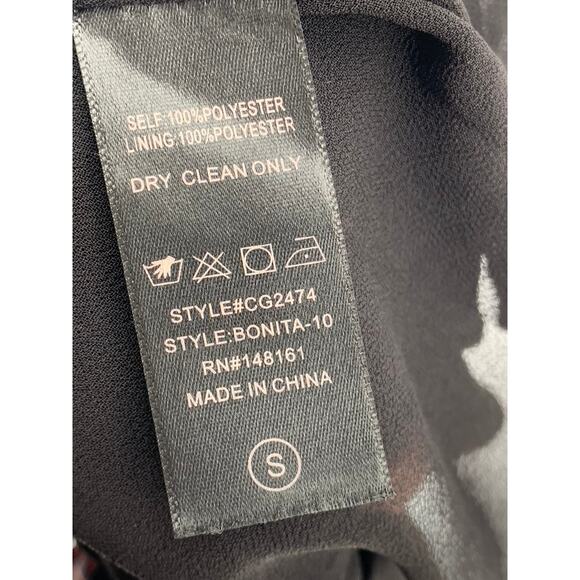 BUDDY LOVE Women's Black-Red Lip Print Melanie Scoop-Neck A-Line Mini Dress SZ S - Picture 8 of 10